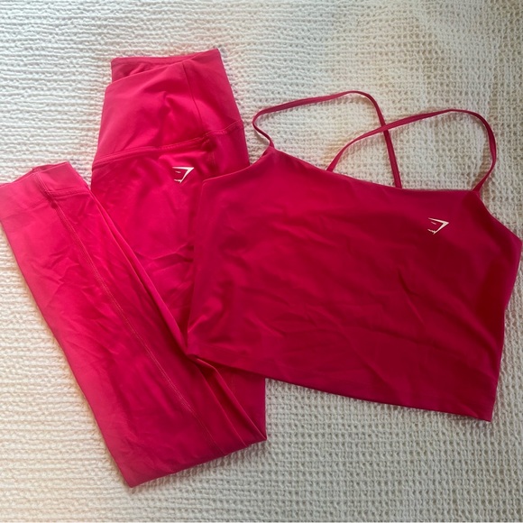 NWOT Gymshark Crossover Leggings and Strappy Tank - Picture 3 of 9